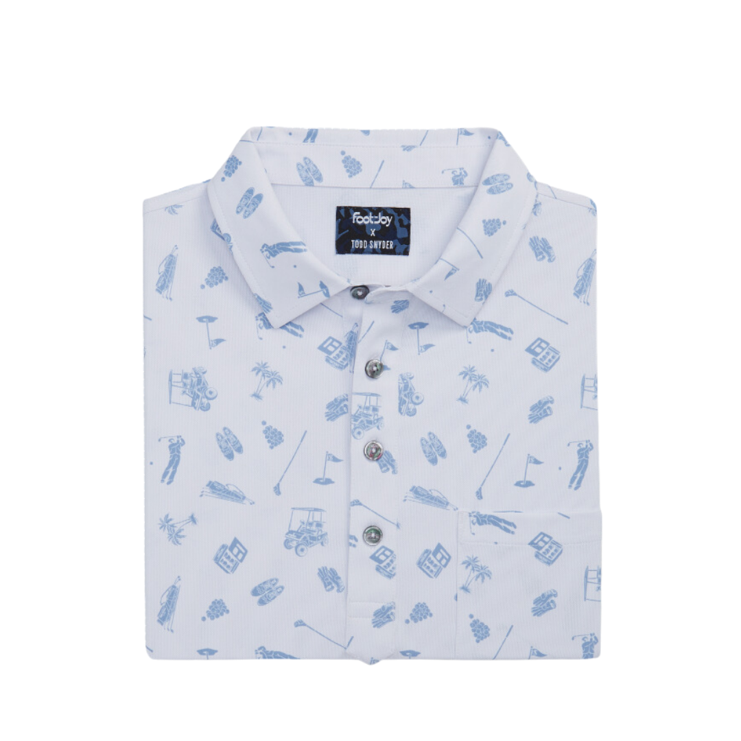 Todd Snyder Fine Pique Polo - Blue - Polo Shirts