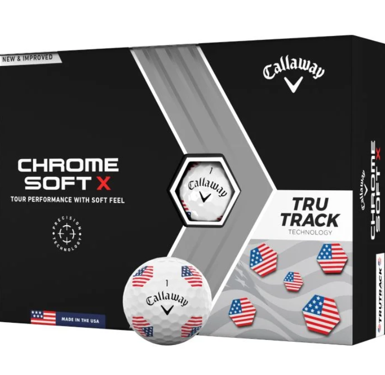 CALLAWAY CHROME SOFT X USA TRUTRACK GOLF BALL – LT Golf Shop