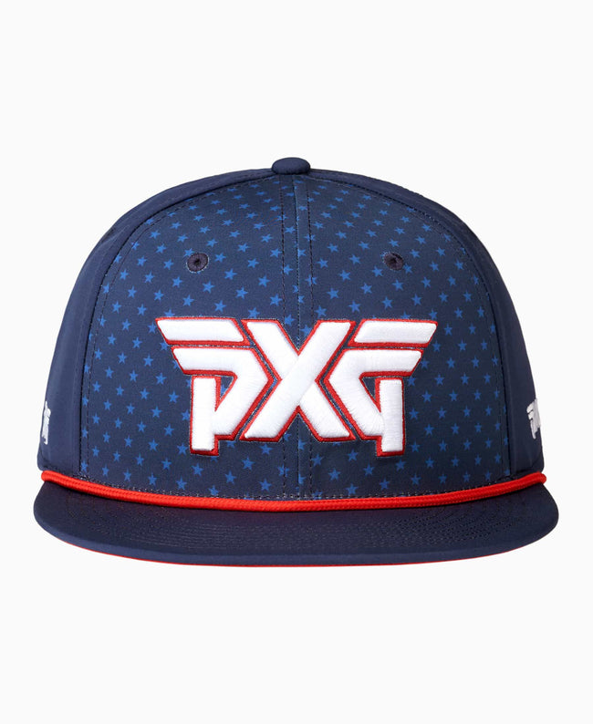 PXG 24 STARS & STRIPES ADJUSTABLE FLAT BILL CAP