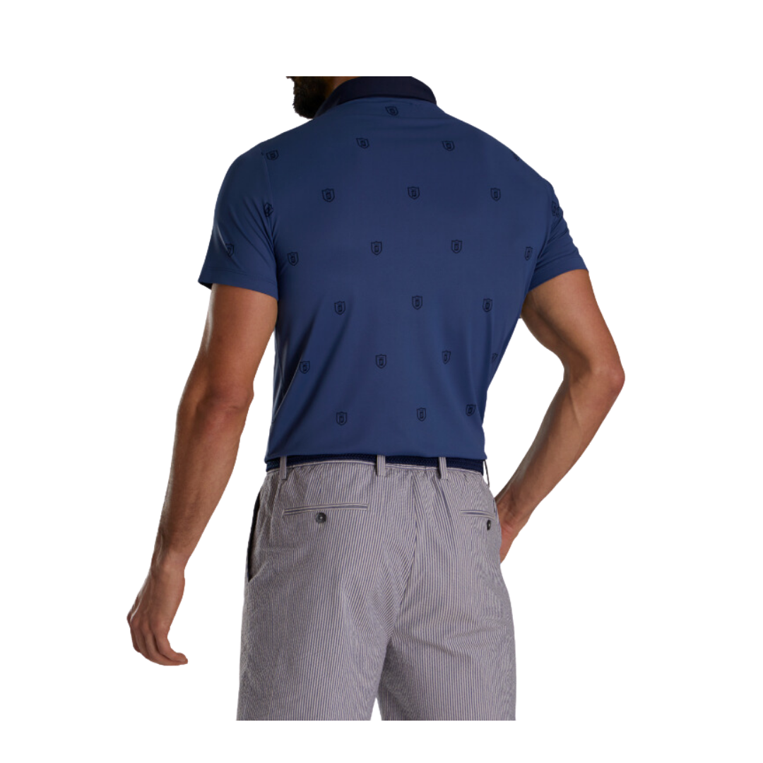 FOOTJOY x TODD SNYDER SHIELD LOGO PRINT POLO SHIRT