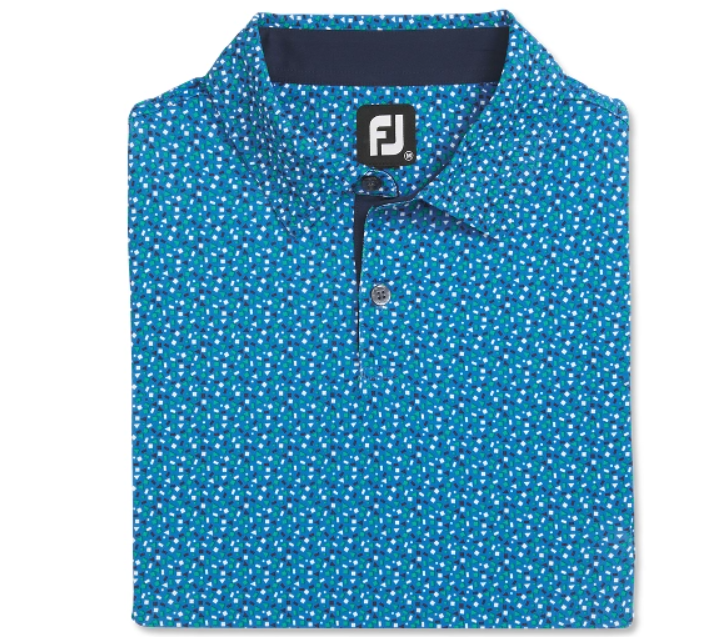 FOOTJOY GEOMETRY PRINT STRETCH MEN'S SHIRT 24