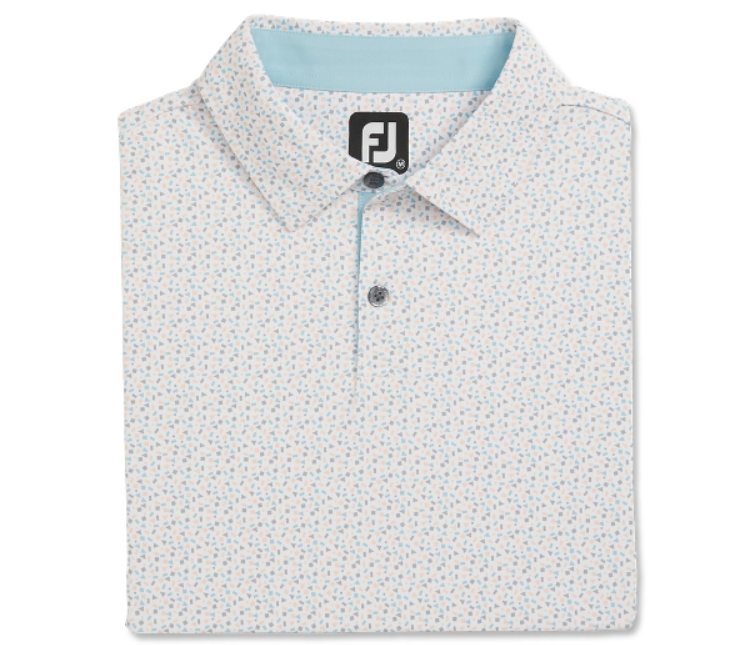 FOOTJOY GEOMETRY PRINT STRETCH MEN'S SHIRT 24