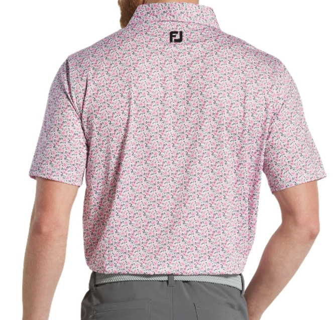 FOOTJOY ALL OVER FLORAL PRINT MEN'S SHIRT 24