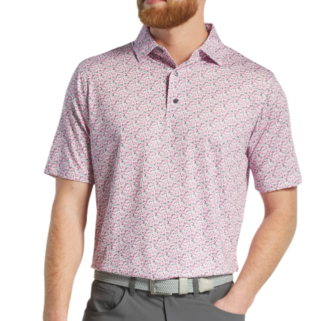 FOOTJOY ALL OVER FLORAL PRINT MEN'S SHIRT 24