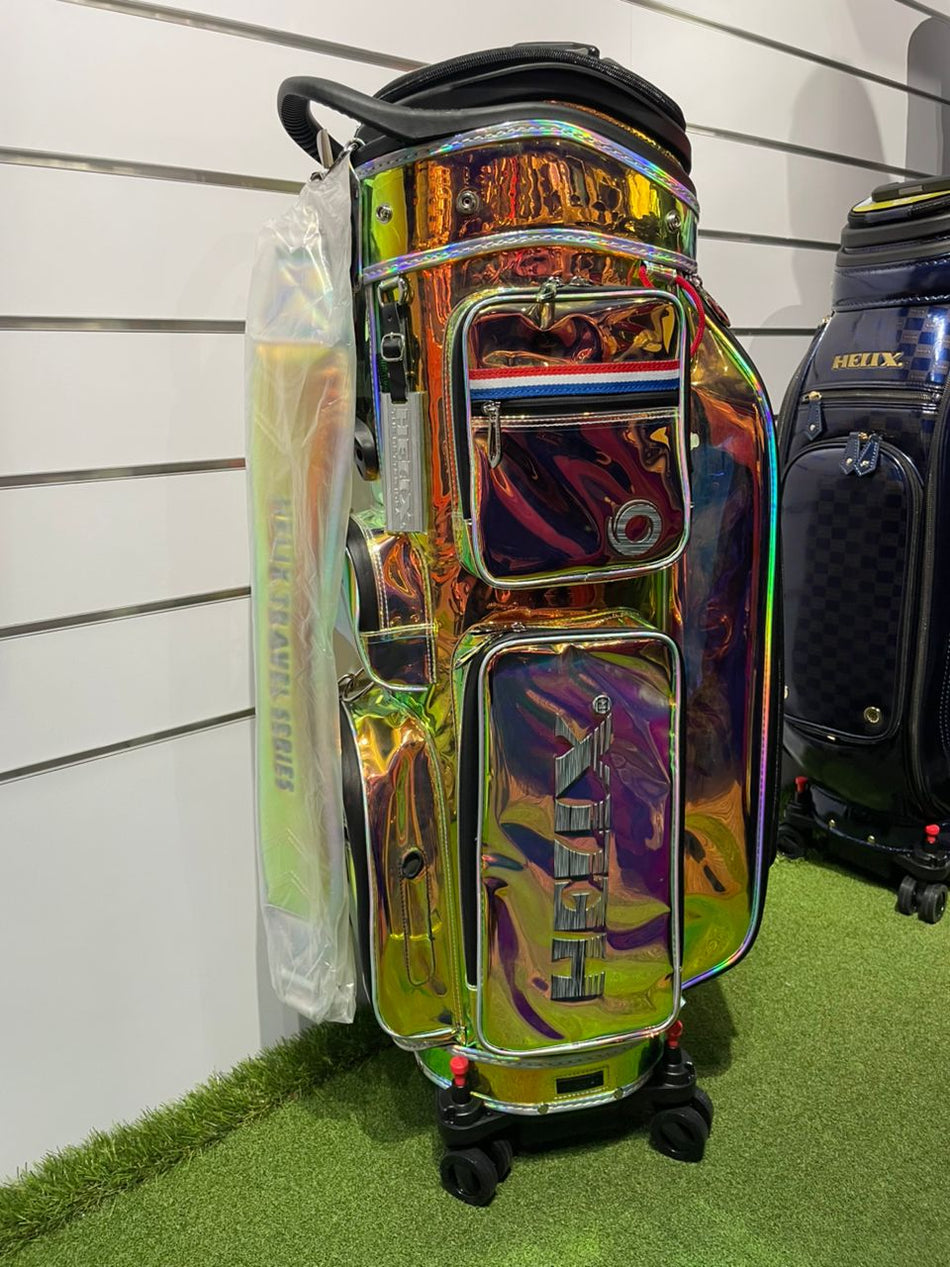 HELIX TRAVEL CART H95210 FAUX LEATHER GOLF BAG