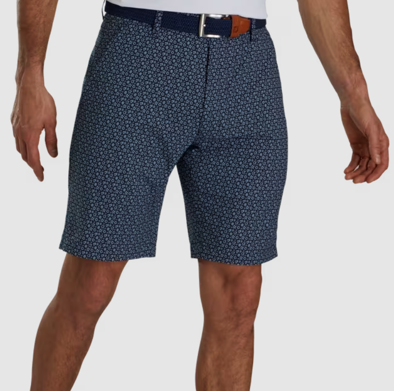 FOOTJOY MICRO-FLORAL PRINT LIGHTWEIGHT 9'' INSEAM SHORTS