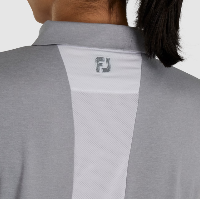 FOOTJOY SHORT SLEEVE QUARTER-ZIP COLOR BLOCK WOMEN'S SHIRT