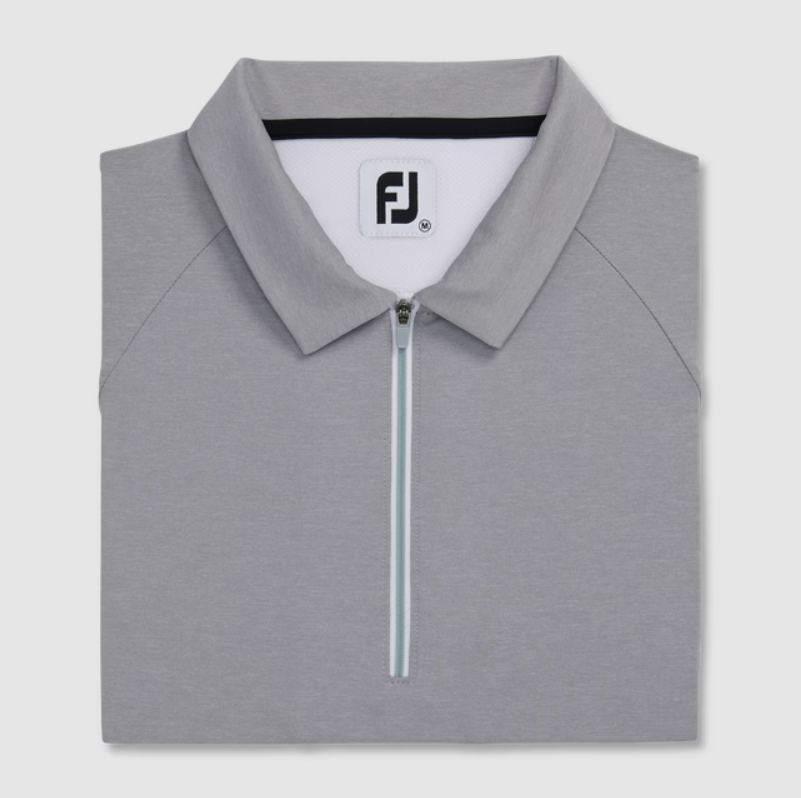 FOOTJOY SHORT SLEEVE QUARTER-ZIP COLOR BLOCK WOMEN'S SHIRT