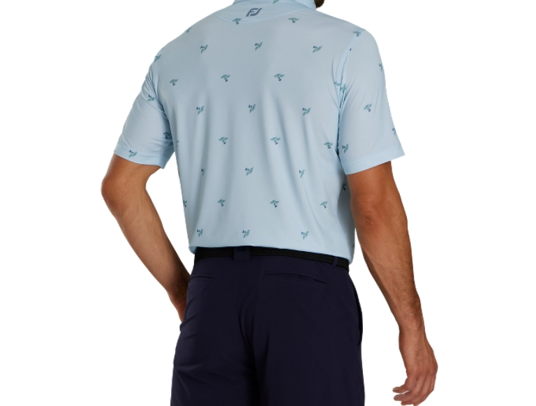 FOOTJOY THISTLE PRINT SELF COLLAR MEN'S SHIRT 24