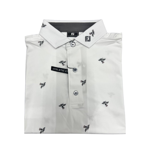 FOOTJOY THISTLE PRINT SELF COLLAR MEN'S SHIRT 24