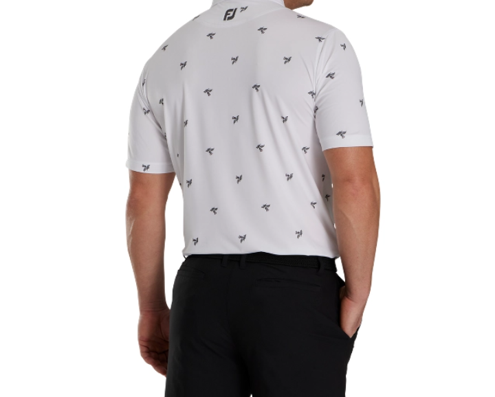 FOOTJOY THISTLE PRINT SELF COLLAR MEN'S SHIRT 24