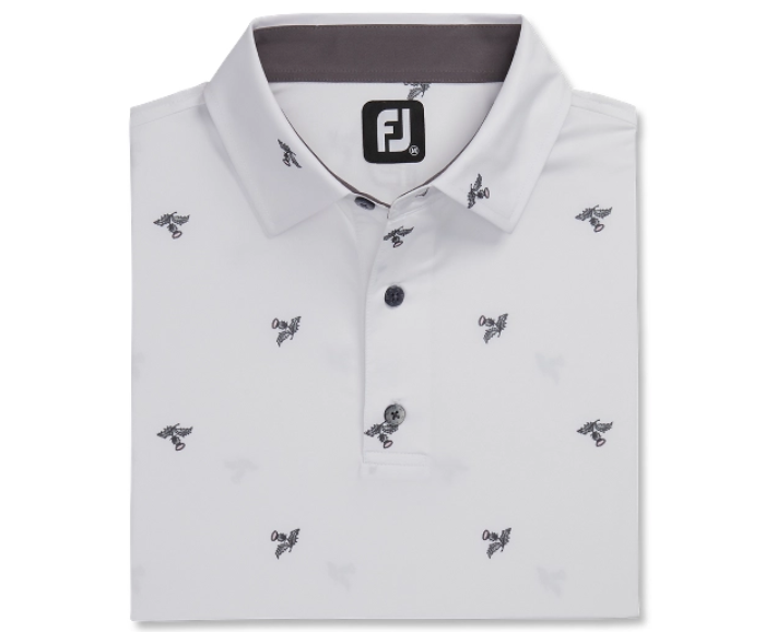 FOOTJOY THISTLE PRINT SELF COLLAR MEN'S SHIRT 24