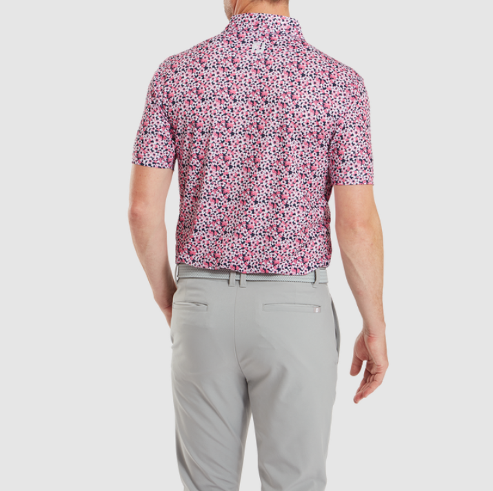 FOOTJOY PRIMROSE PRINT SELF COLLAR MEN'S SHIRT 24