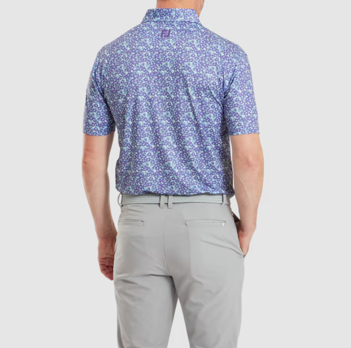 FOOTJOY PRIMROSE PRINT SELF COLLAR MEN'S SHIRT 24