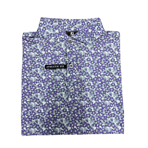 FOOTJOY PRIMROSE PRINT SELF COLLAR MEN'S SHIRT 24