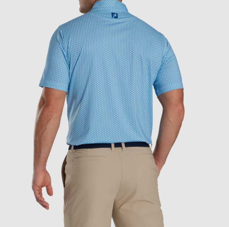 FOOTJOY SCALLOP SHELL SELF COLLAR MEN'S SHIRT 24