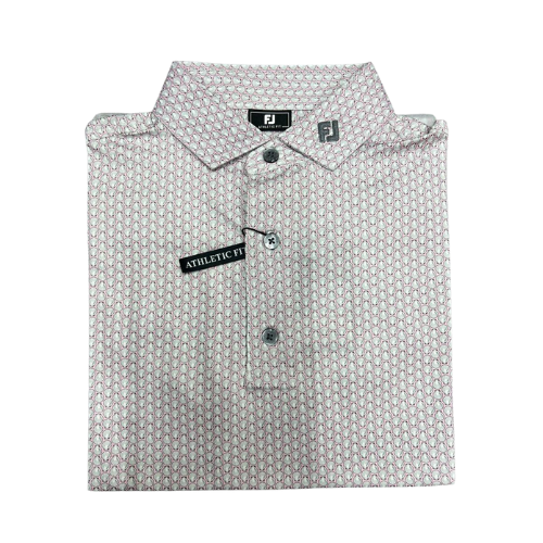 FOOTJOY SCALLOP SHELL SELF COLLAR MEN'S SHIRT 24