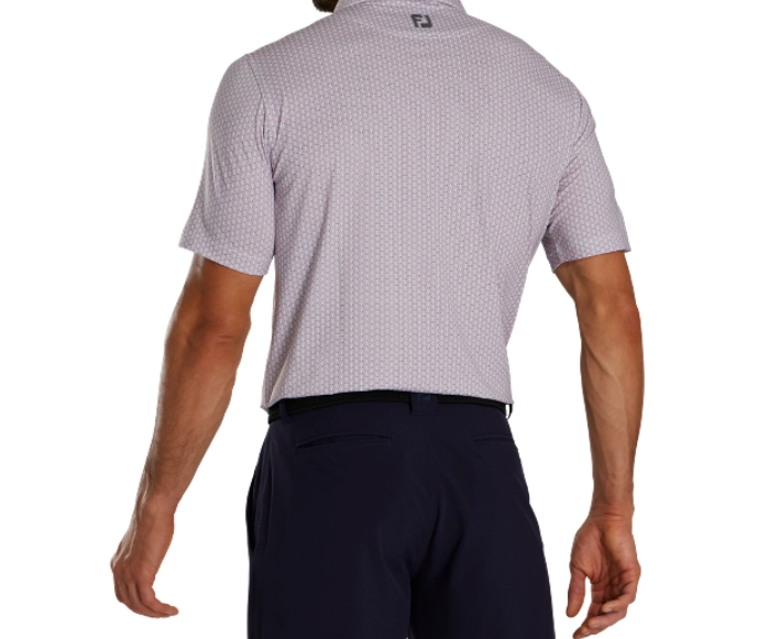 FOOTJOY SCALLOP SHELL SELF COLLAR MEN'S SHIRT 24