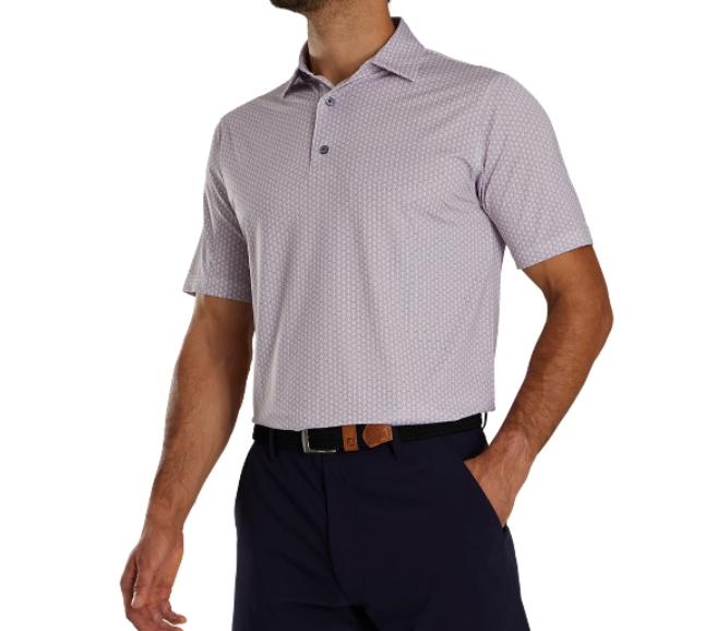 FOOTJOY SCALLOP SHELL SELF COLLAR MEN'S SHIRT 24