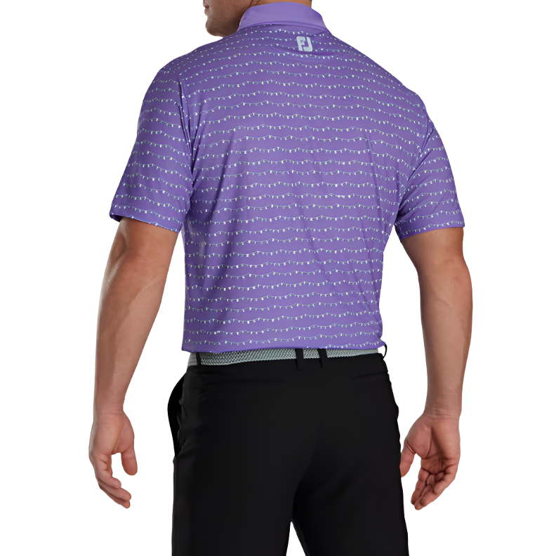 FOOTJOY FLAG BANNER PRINT SELF COLLAR MEN'S SHIRT 24