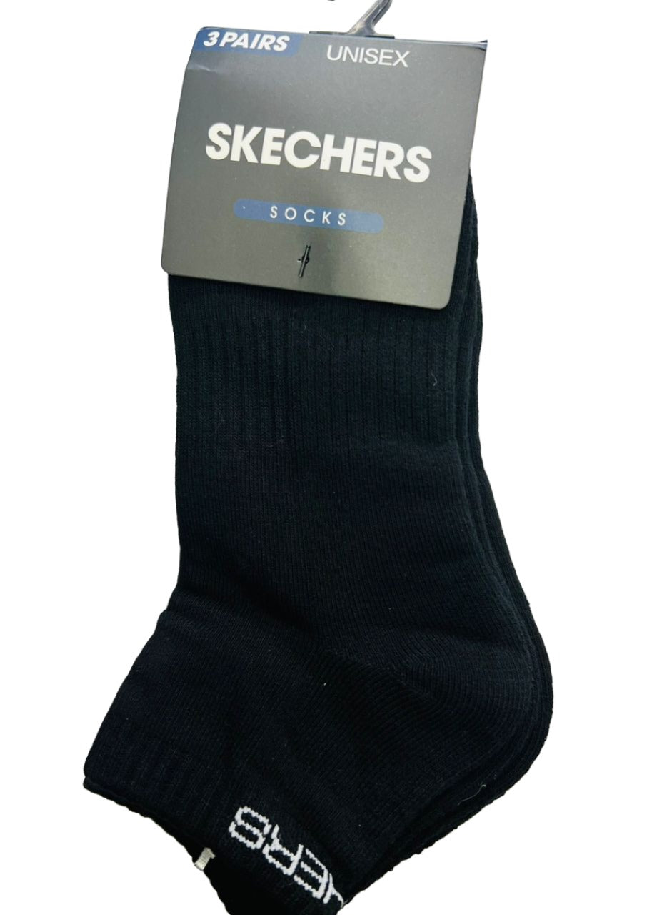 SKECHERS 3 PAIR ANKLE SOCKS