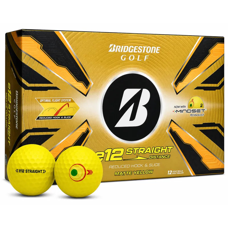 BRIDGESTONE 26 E12 STRAIGHT DISTANCE MINDSET GOLF BALL