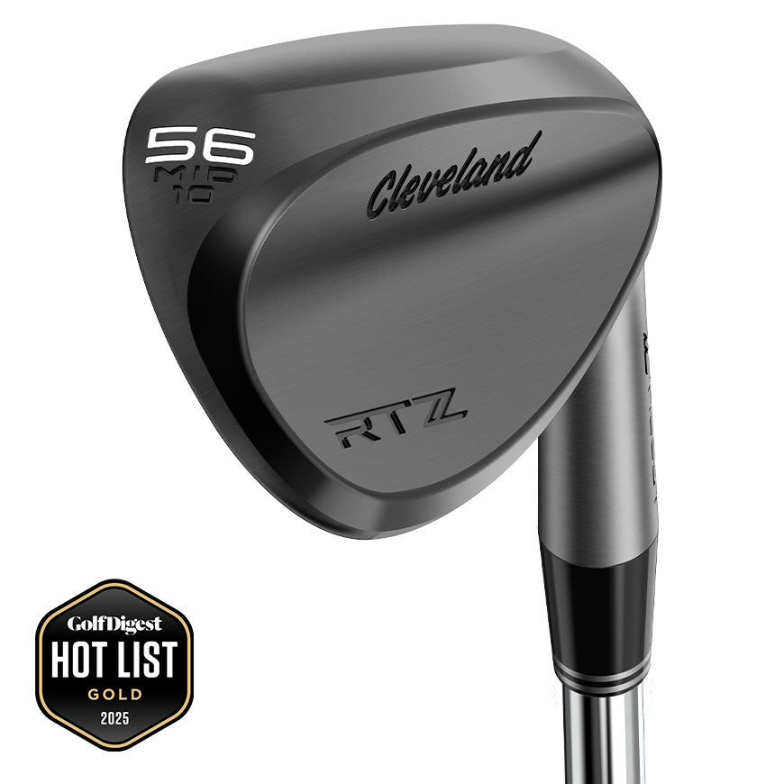 CLEVELAND RTZ BLACK SATIN WEDGE 25