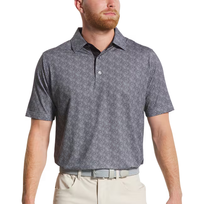 FOOTJOY SPECKLE PRINT LISLE POLO