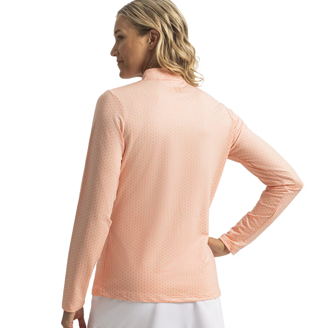 FOOTJOY PRINT LONG SLEEVE QUARTER ZIP