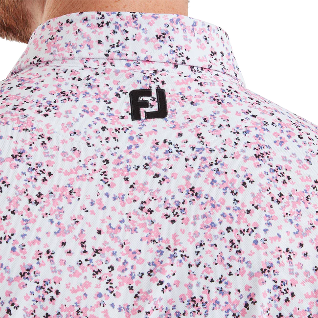 FOOTJOY WATERCOLOR FLORAL PIQUE POLO