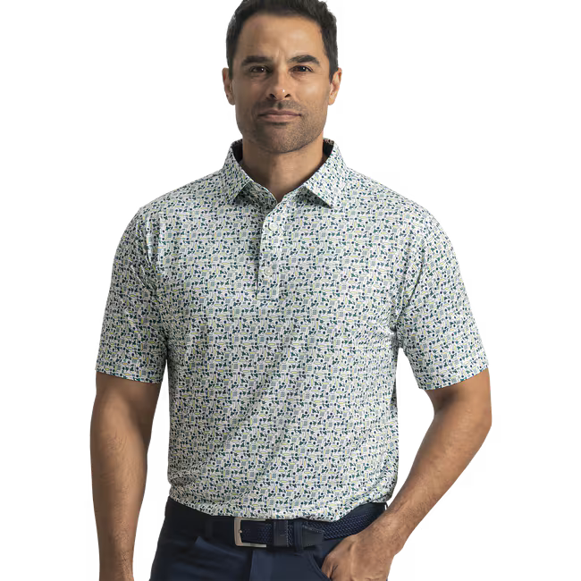 FOOTJOY SURFS UP PRINT LISLE POLO