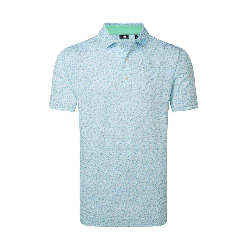 FOOTJOY SURFS UP PRINT LISLE POLO