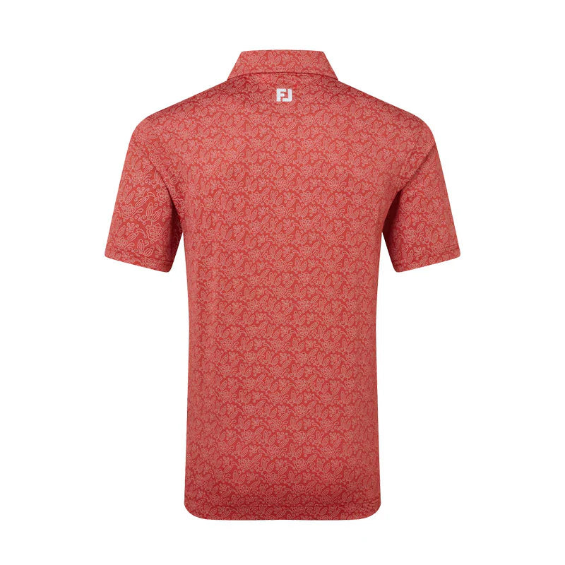 FOOTJOY WINGTIP FLORAL LISLE POLO