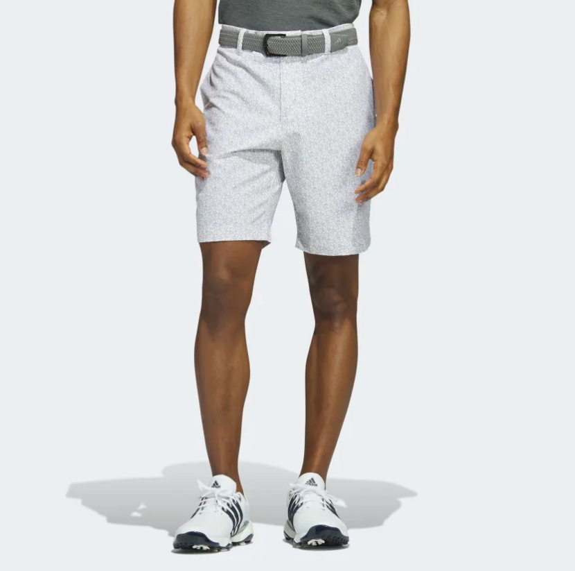 ADIDAS ULTIMATE365 NINE-INCH PRINTED GOLF SHORTS