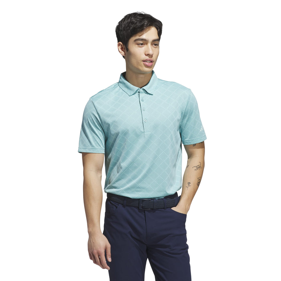 ADIDAS ULTIMATE365 HOUNDS JACQUARD POLO SHIRT