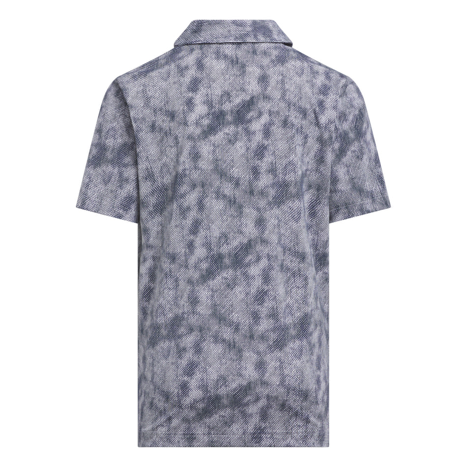 ADIDAS 25 PERFORMANCE TEXTURED PRINT POLO JUNIOR SHIRT