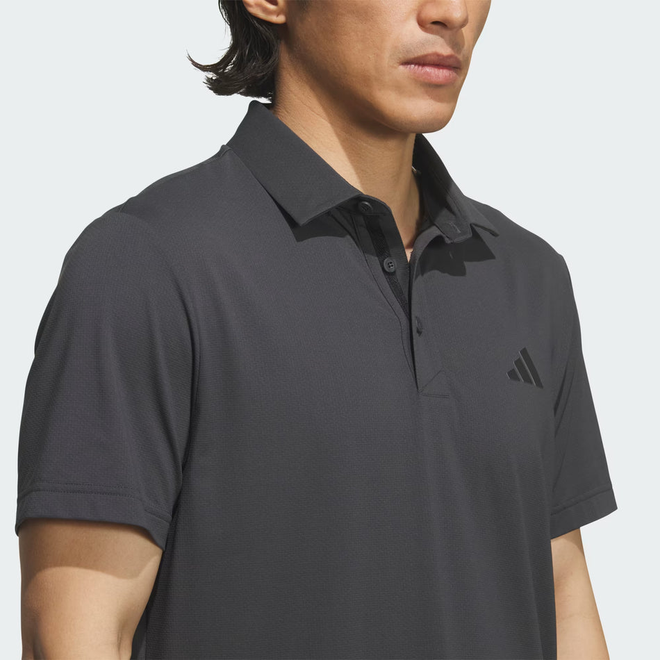 ADIDAS 26 BACK PRINT SHORT-SLEEVED MEN'S POLO SHIRT
