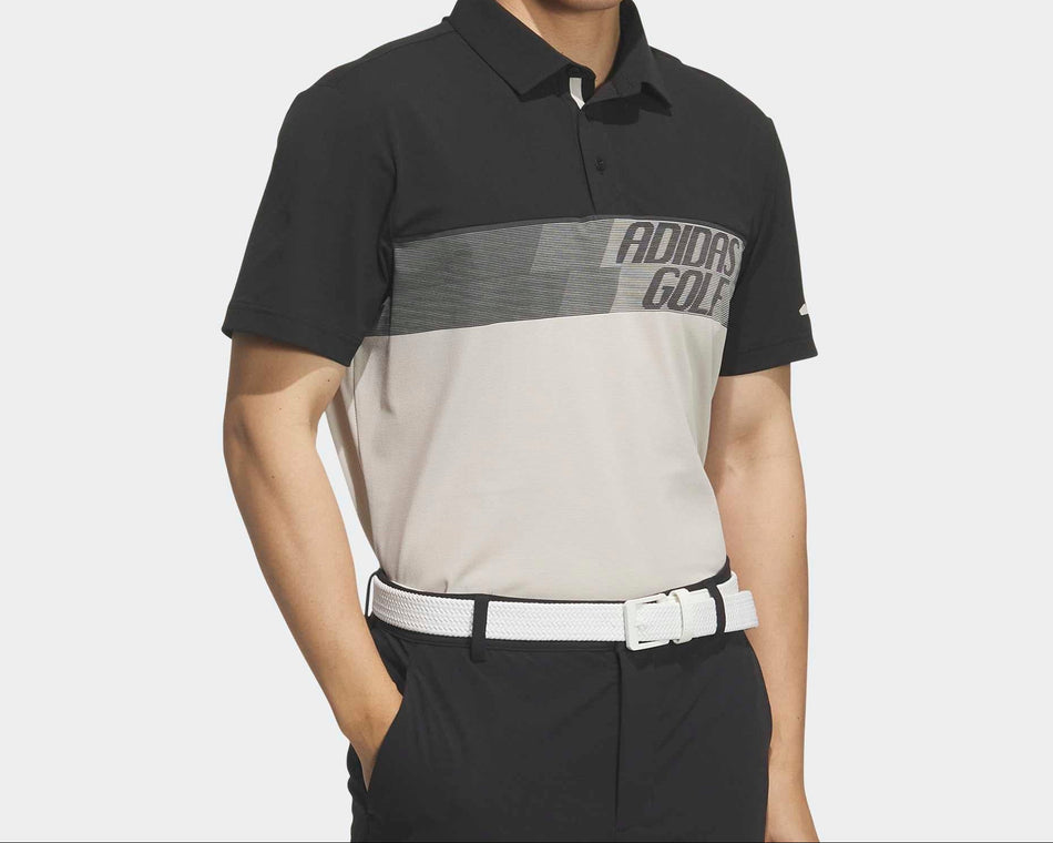 ADIDAS 26 COLOR BLOCK SHORT SLEEVE MEN'S POLO SHIRT