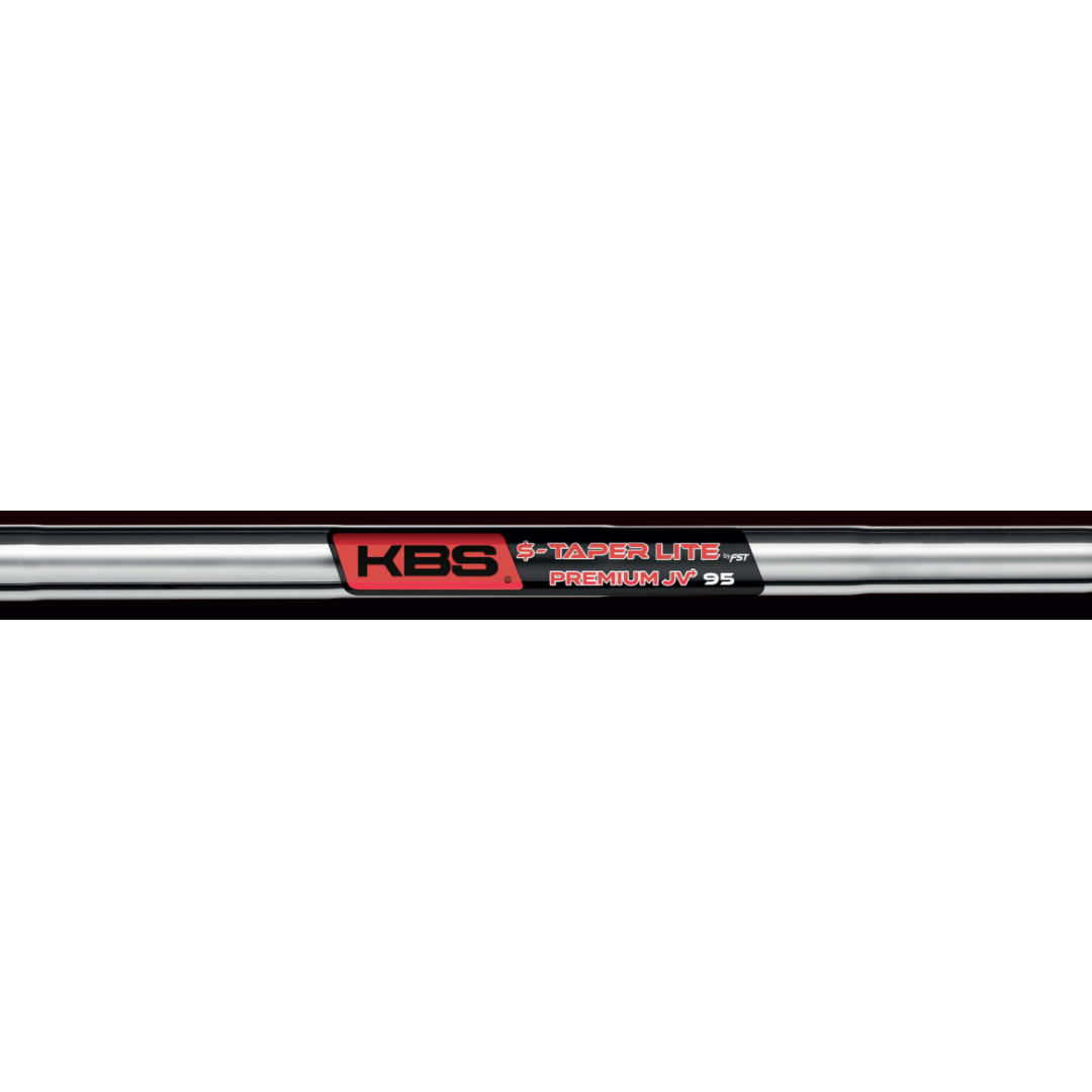 KBS $-TAPER LITE PREMIUM JV+ CHROME STEEL IRON SHAFT (#5-9P)