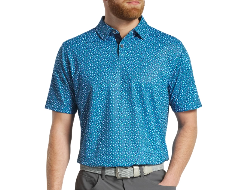 FOOTJOY GEOMETRY PRINT STRETCH MEN'S SHIRT 24