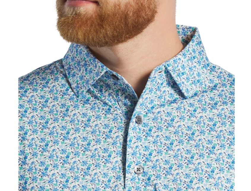 FOOTJOY ALL OVER FLORAL PRINT MEN'S SHIRT 24