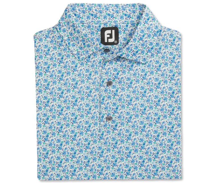 FOOTJOY ALL OVER FLORAL PRINT MEN'S SHIRT 24