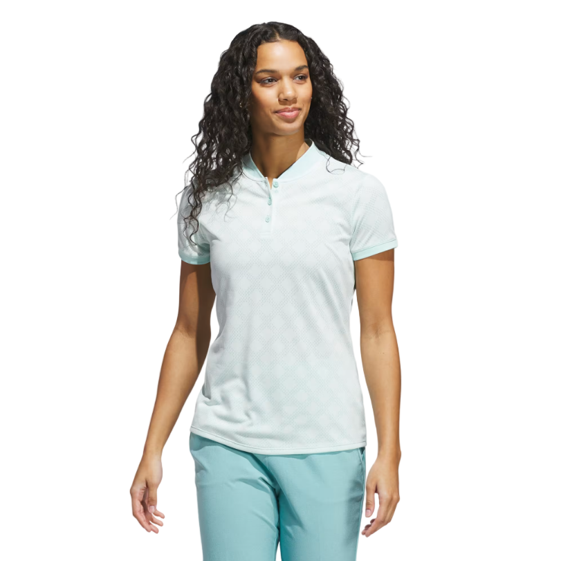 ADIDAS 25 ULTIMATE365 JACQUARD SHORT SLEEVE POLO WOMEN'S SHIRTS
