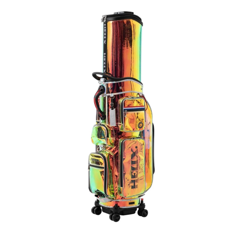 HELIX TRAVEL CART H95210 FAUX LEATHER GOLF BAG