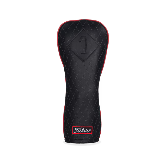 TITLEIST JET BLACK LEATHER HEADCOVERS