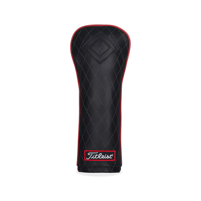 TITLEIST JET BLACK LEATHER HEADCOVERS