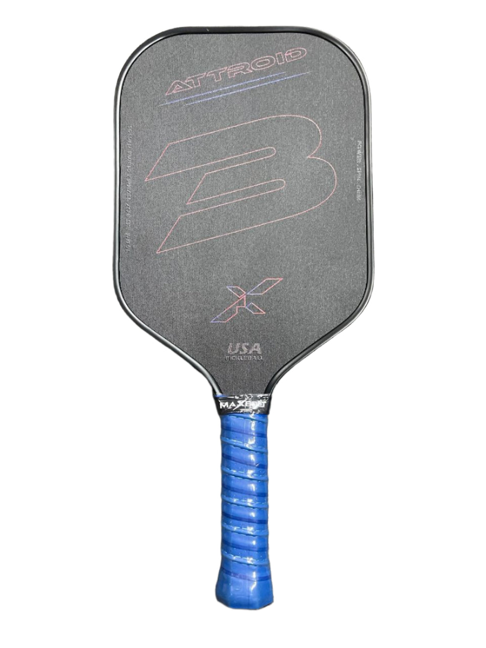 MAXBOLT PICKLEBALL ATTROID PADDLE 16MM FIBERGLASS SURFACE