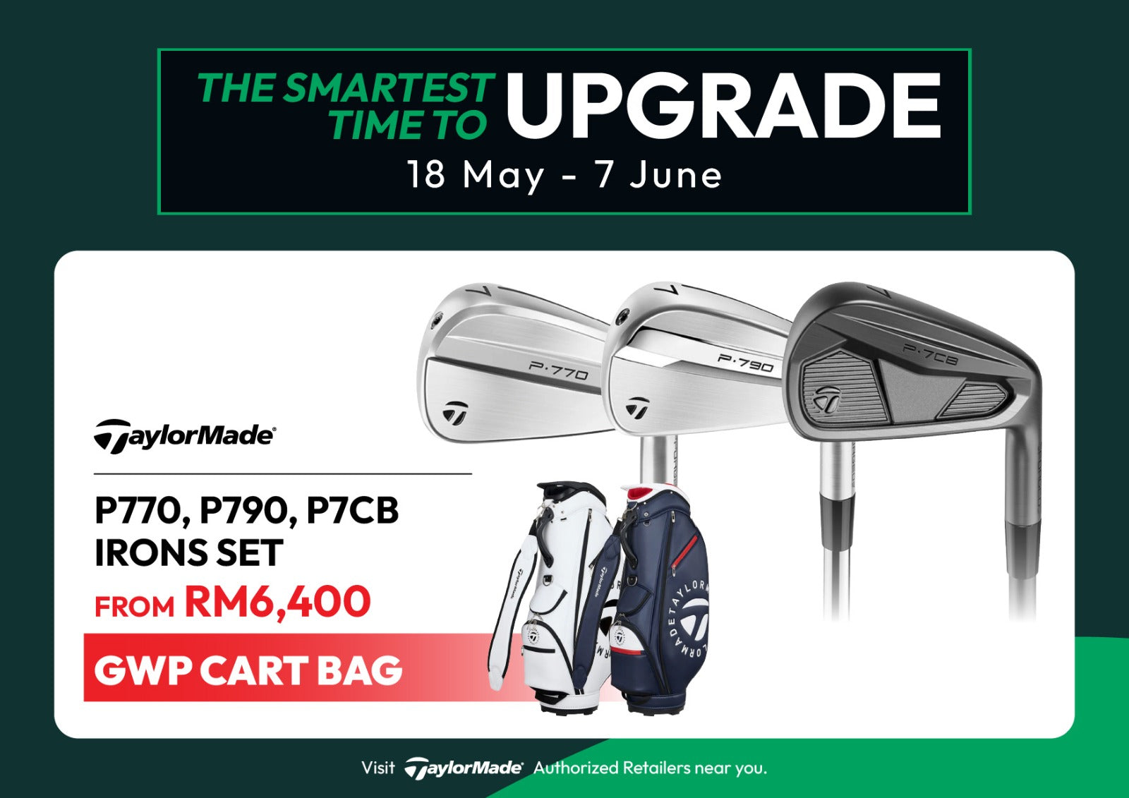 TAYLORMADE P770 23 STEEL IRONS (NS Pro 950gh Neo) – LT Golf Shop