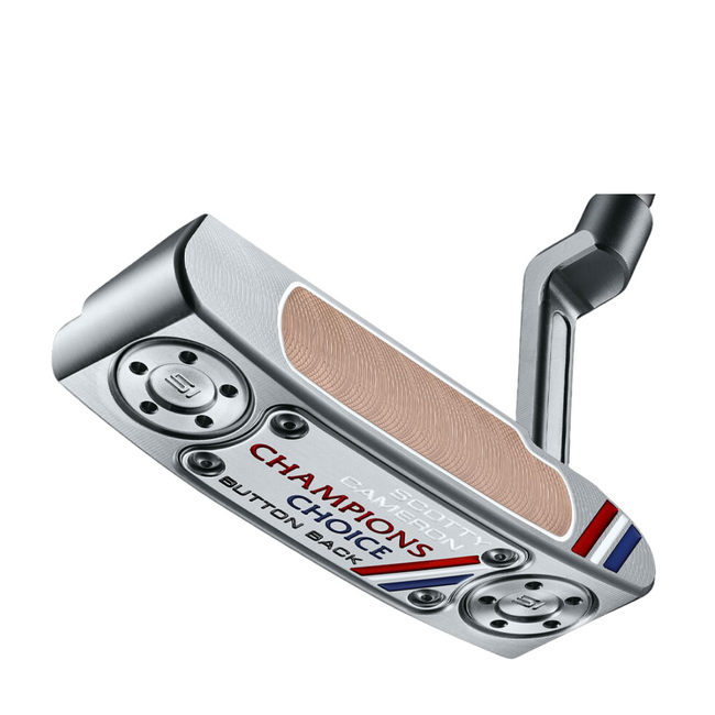 SCOTTY CAMERON CHAMPIONS CHOICE NEWPORT PLUS BUTTON BACK PUTTER - LIMITED EDITION