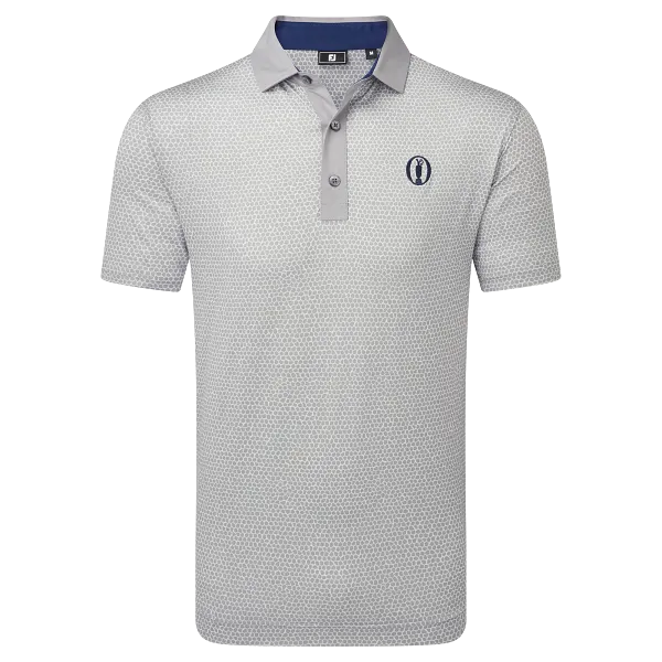FOOTJOY 153rd OPEN ROCK PRINT LISLE MEN'S SHIRT 25